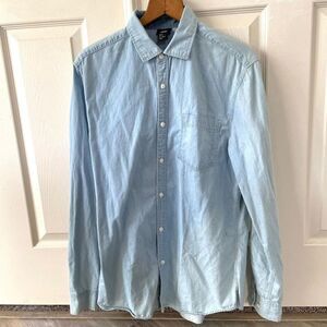 H&M blue long sleeve Button Down Shirt
